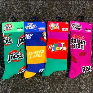 4 pairs of cereal novelty  socks